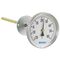 Thermomètre bimétallique fig. 685 aluminium/laiton bride/plonge